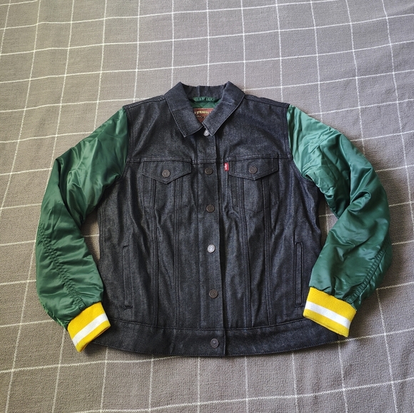 Levi's Other - Green Bay Packers NFL x Levi's Denim Varsity Trucker Button-Up Jacket